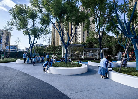 桃園廣場景觀工程獲“小而美口袋公園建設(shè)典范”贊譽(yù)